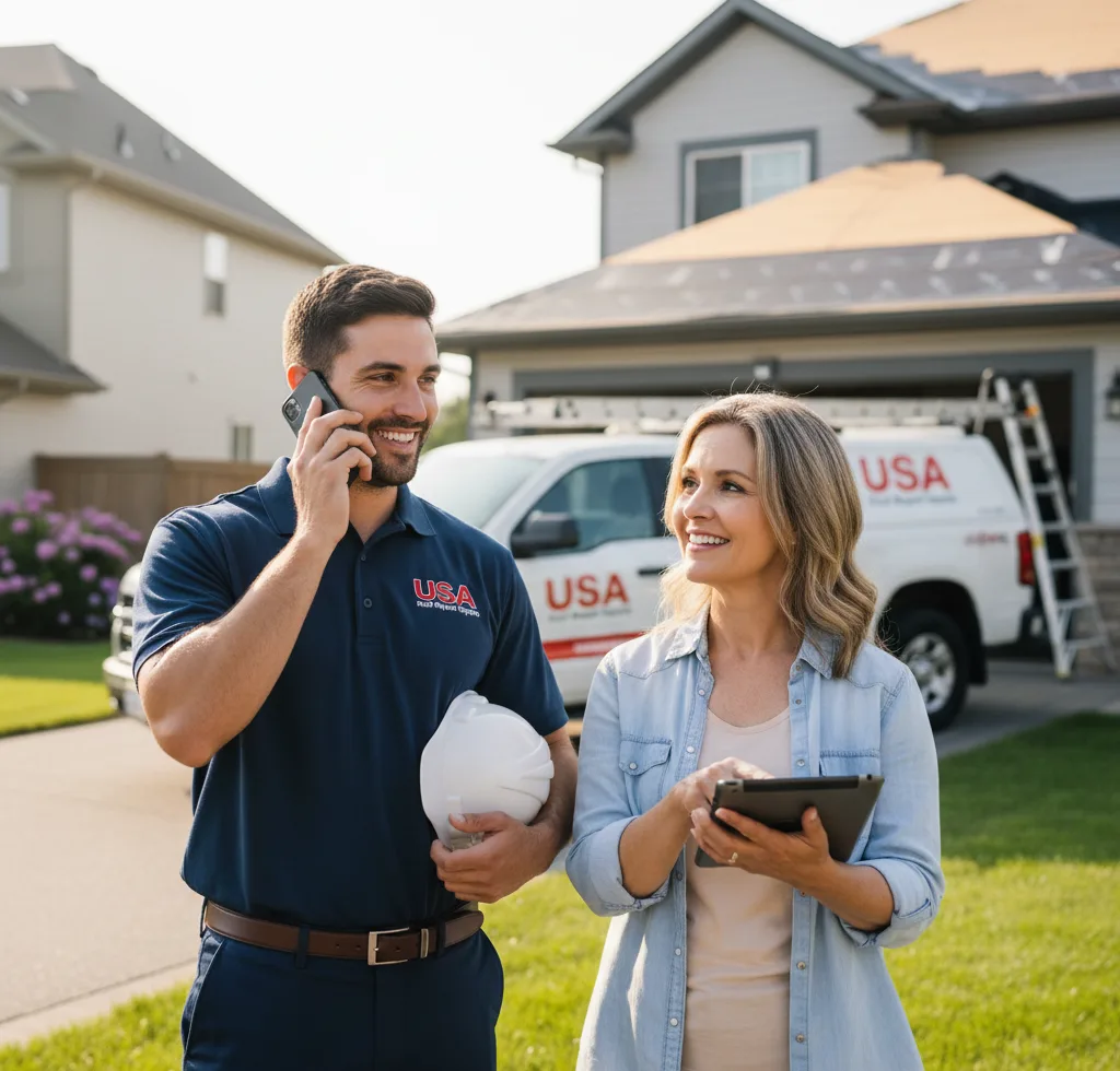 USA Roof Repair Experts customer support in Peralta